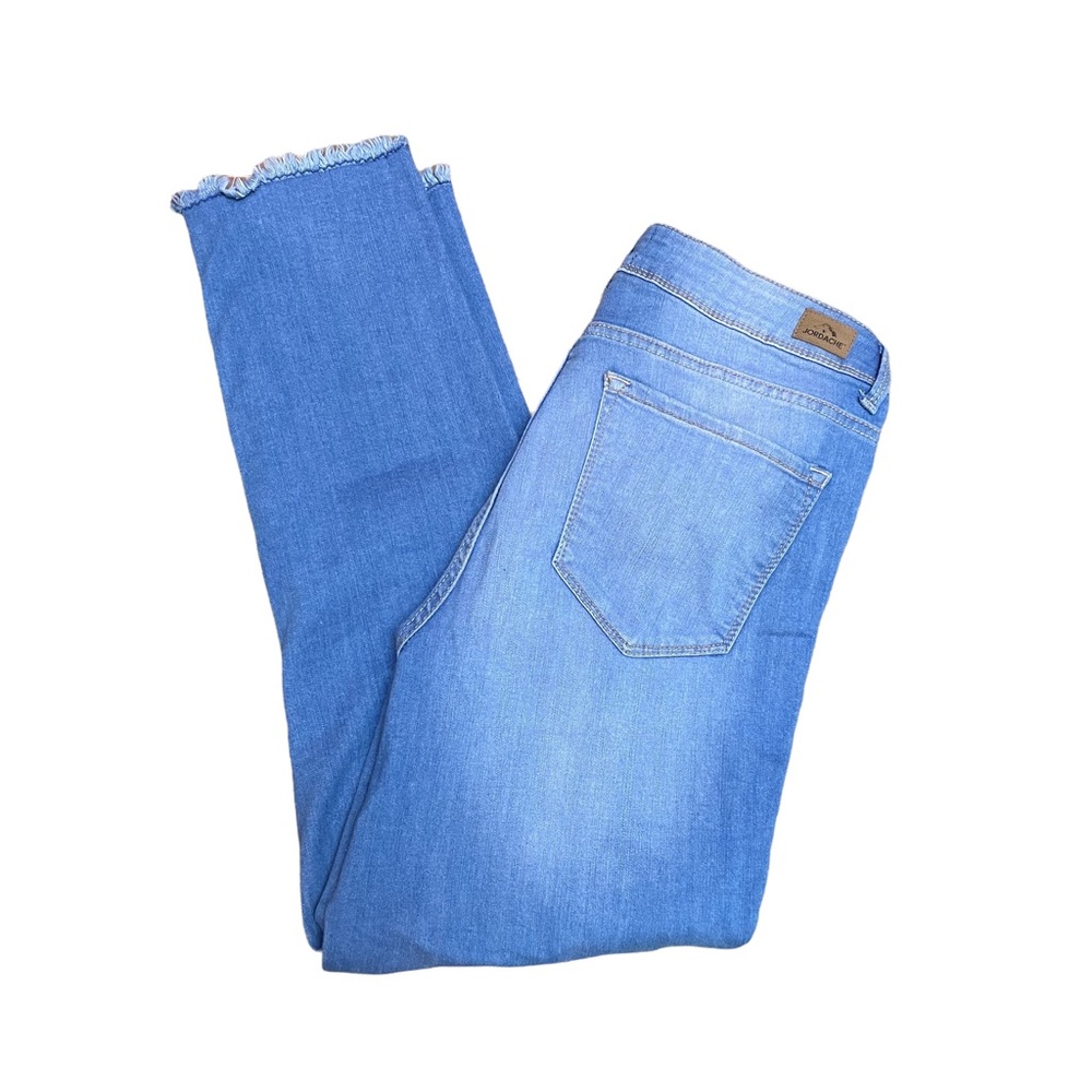 JORDACHE HIGH-WAISTED Med-Light Stretch Jeans Size12